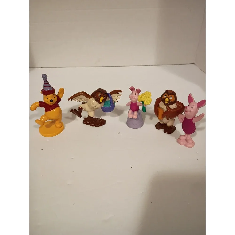 Disney Winnie the Pooh Friends PVC Figure Lot Owl Piglet Vintage.‎